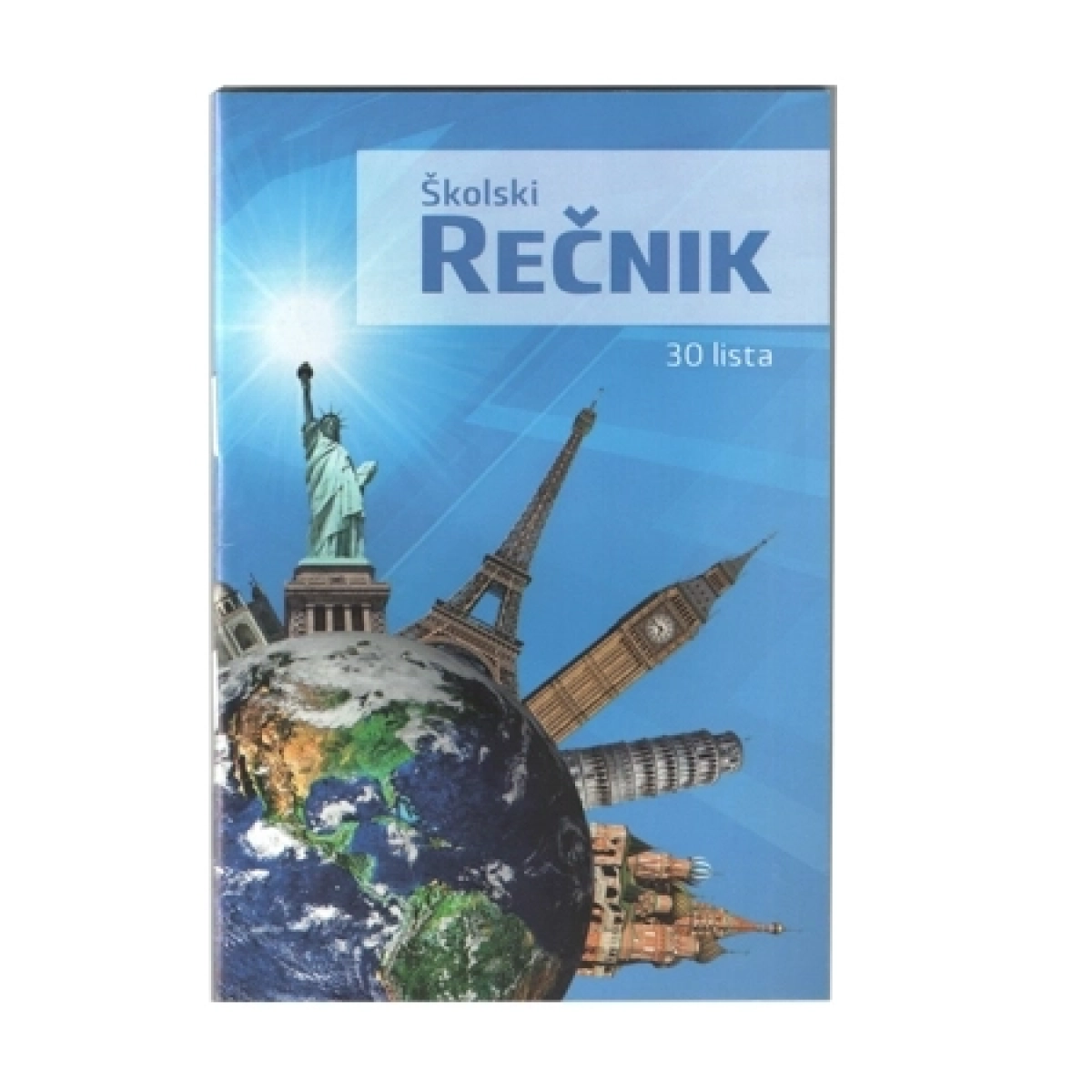 Sveska školski rečnik 30 lista 3 kolone