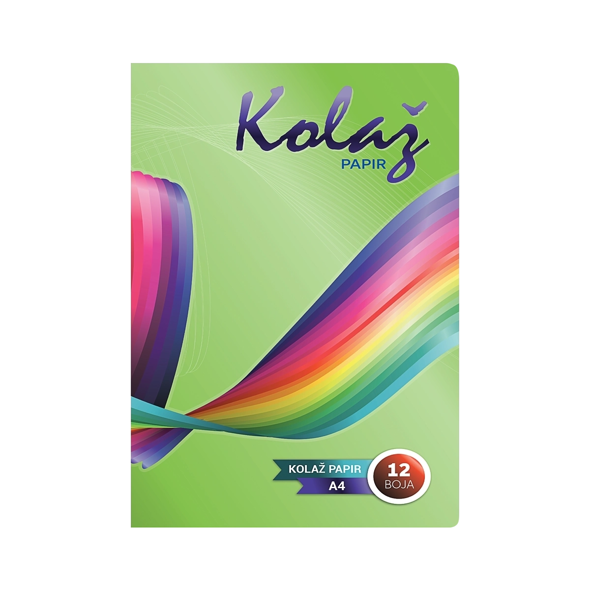 Kolaž papir A4 12 boja