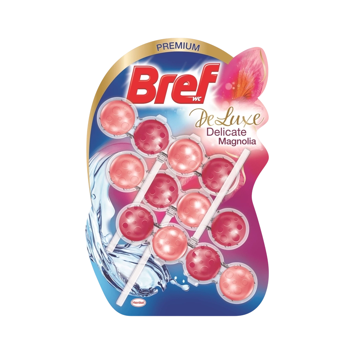 Osveživač za WC šolju Bref kuglice 3x50gr MAGNOLIA DELUXE