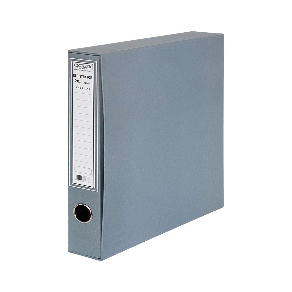Registrator A4 NOVITET sivi