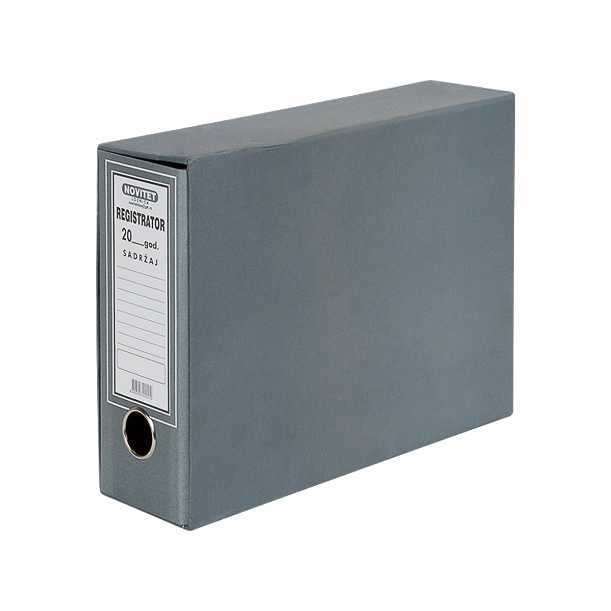 Registrator B5 NOVITET sivi
