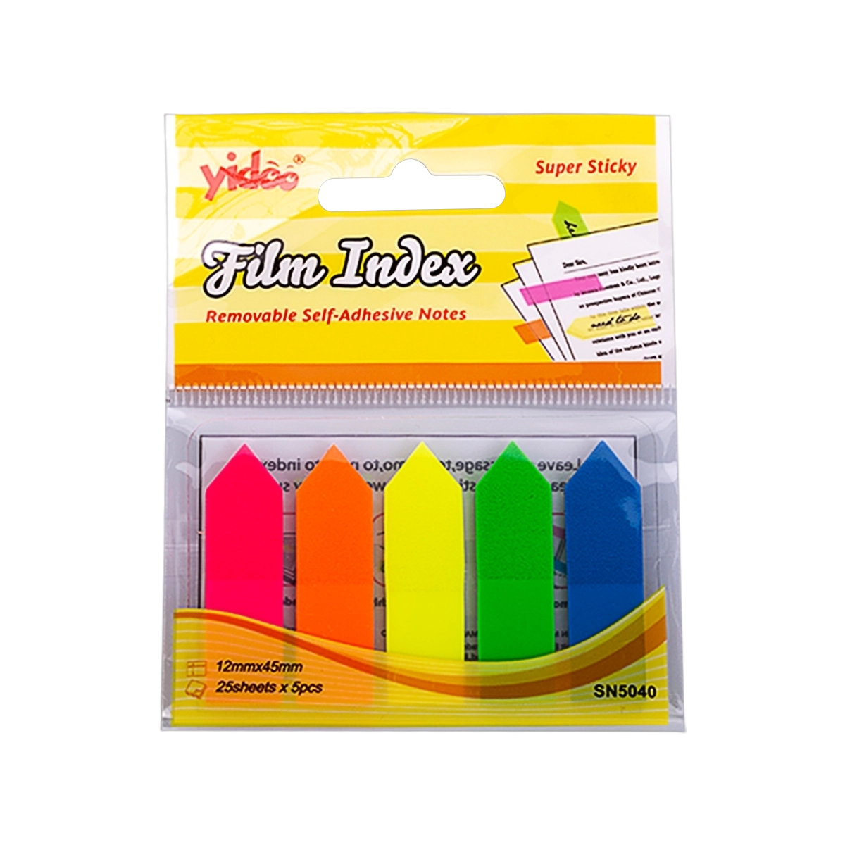 Samolepljivi film index 12x45mm 1/25