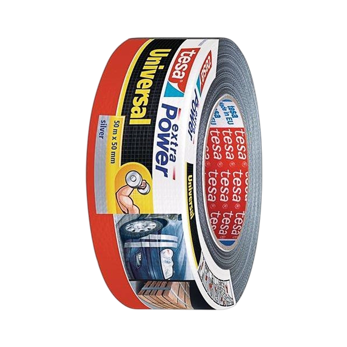 Traka lepljiva 50mm/50m Extra Power Tesa 56389 srebrna