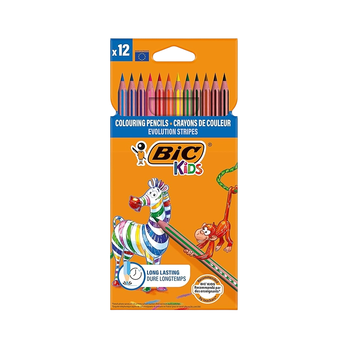 Bic drvene boje Evolution Stripes 1/12