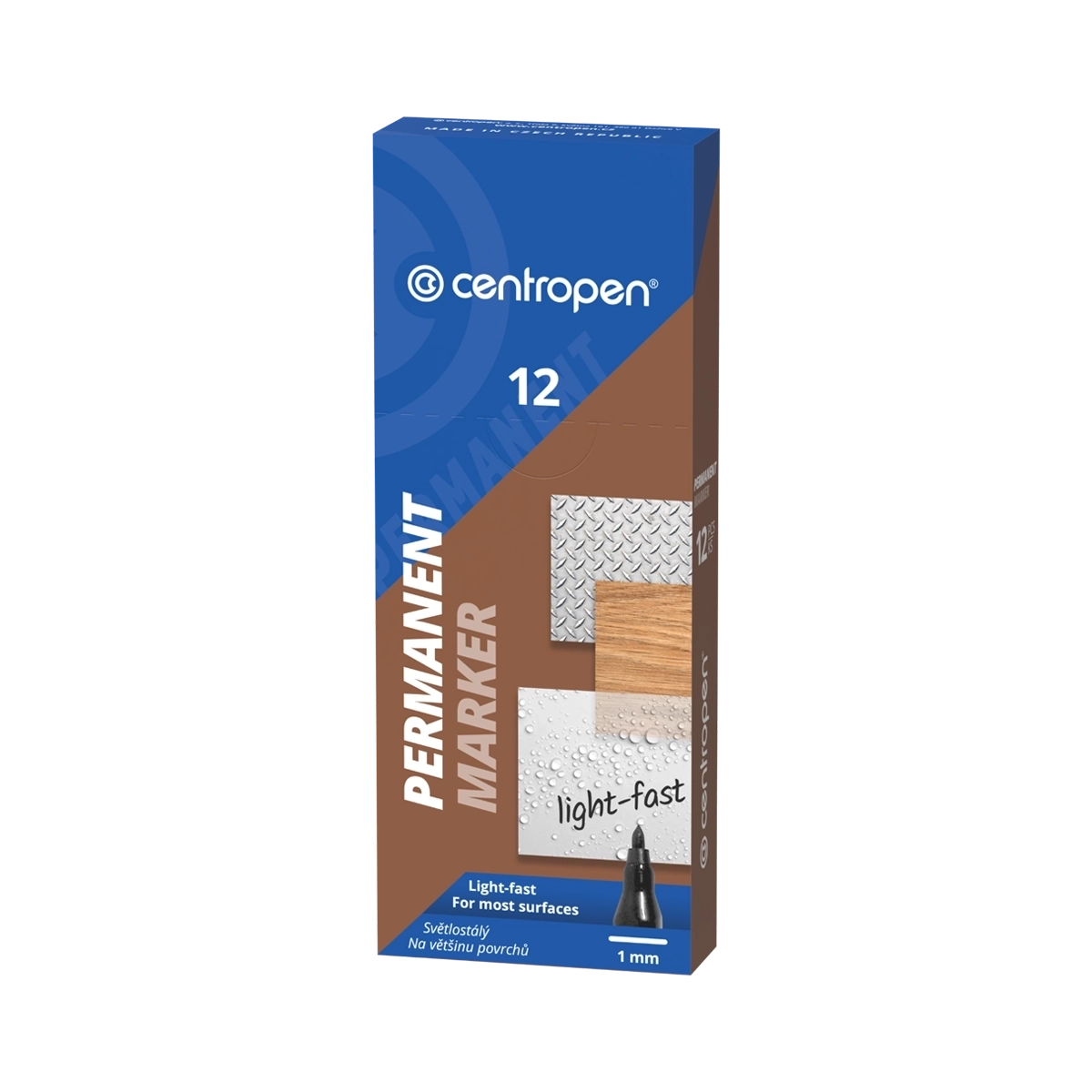 Centropen flomaster 2536/01 crveni permanent 1mm