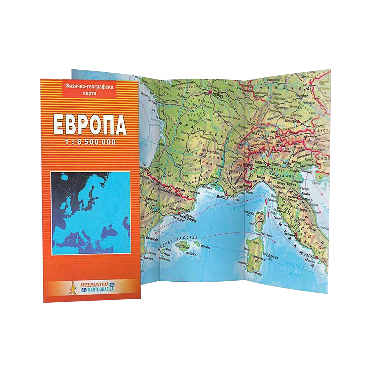 Geografska karta Evrope