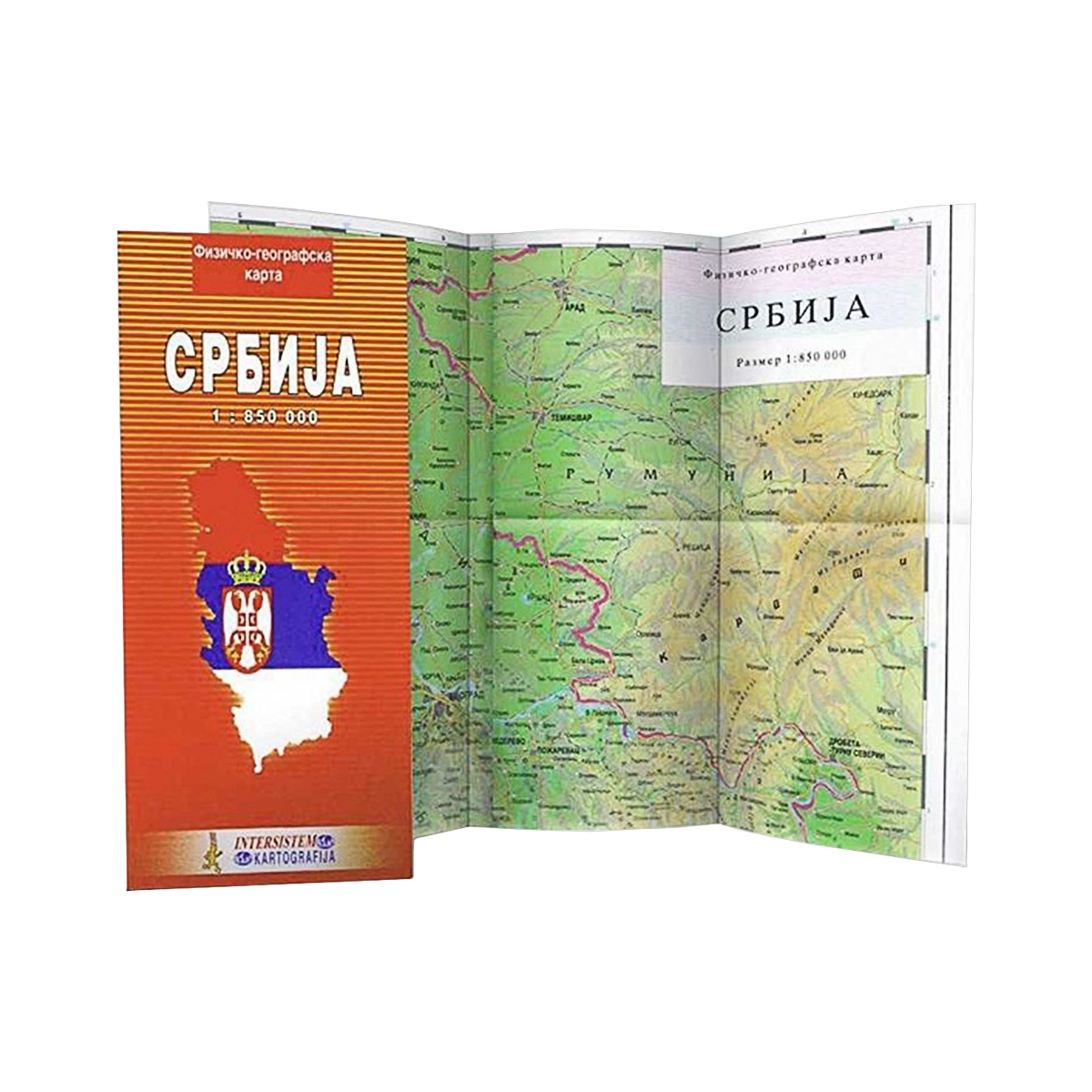 Geografska karta Srbije