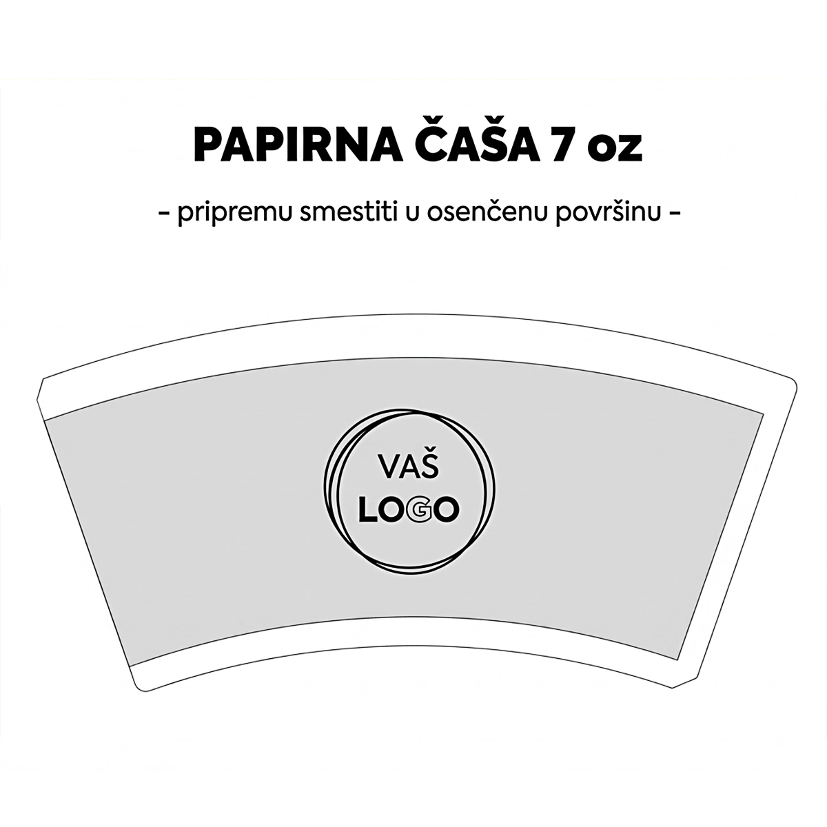 Čaša papirna 200ml – 7oz štampana