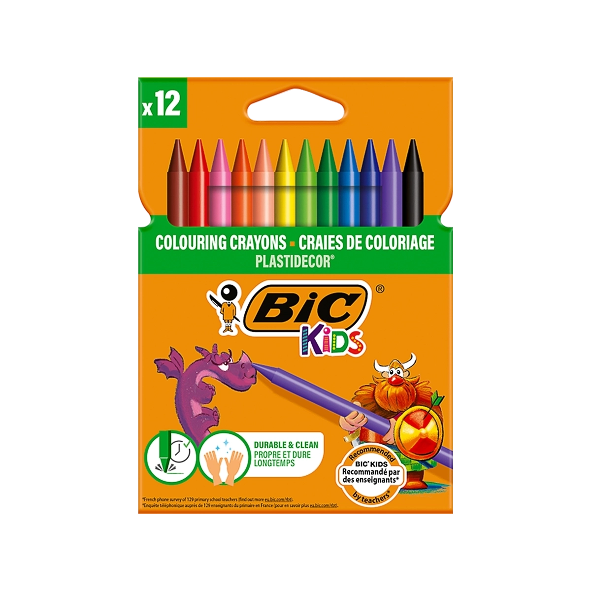 Bic voštane boje Plastidecor 1/12