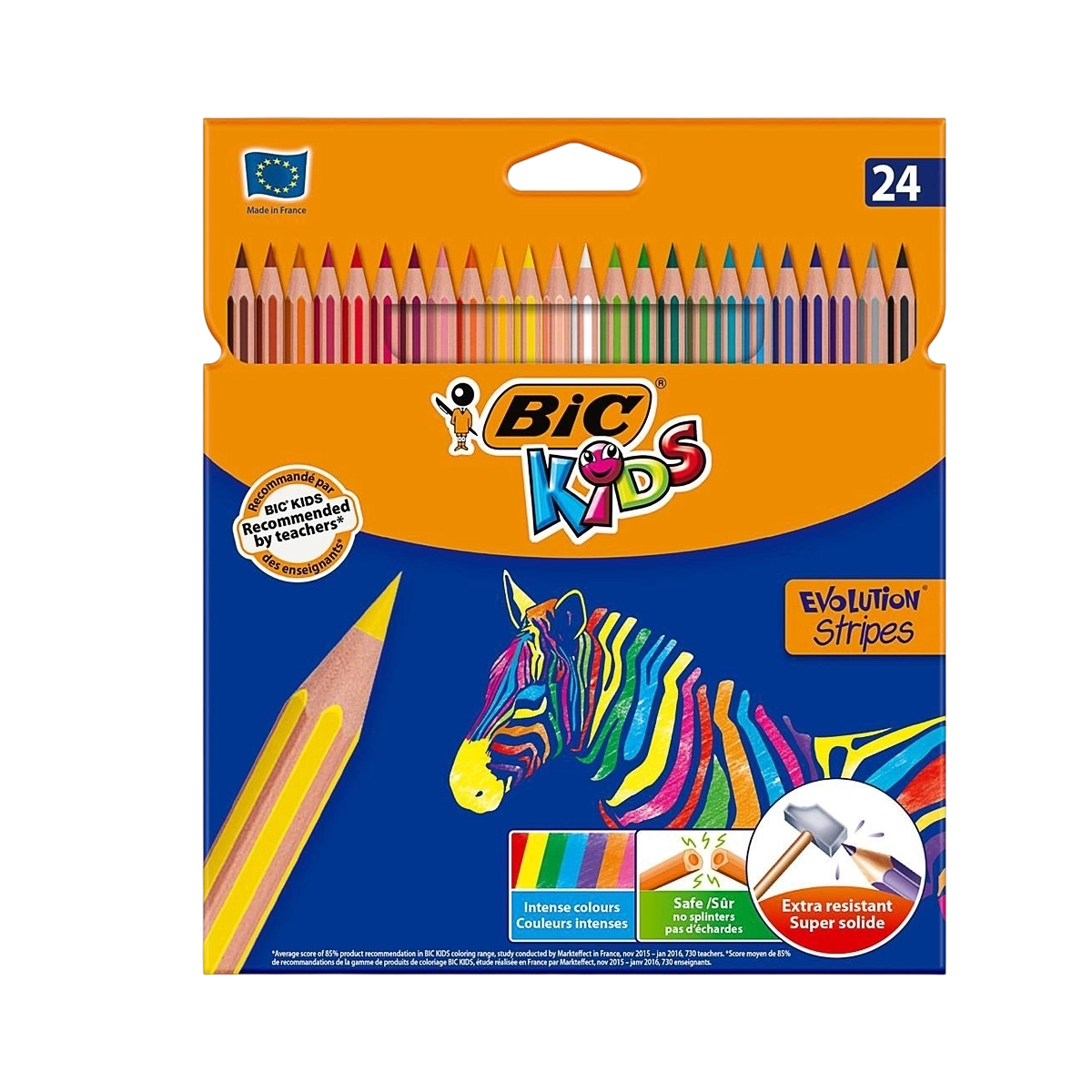  Bic drvene boje Evolution Stripes 1/24