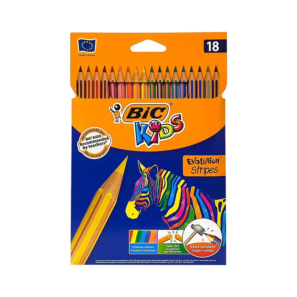 Bic drvene boje Evolution Stripes 1/18